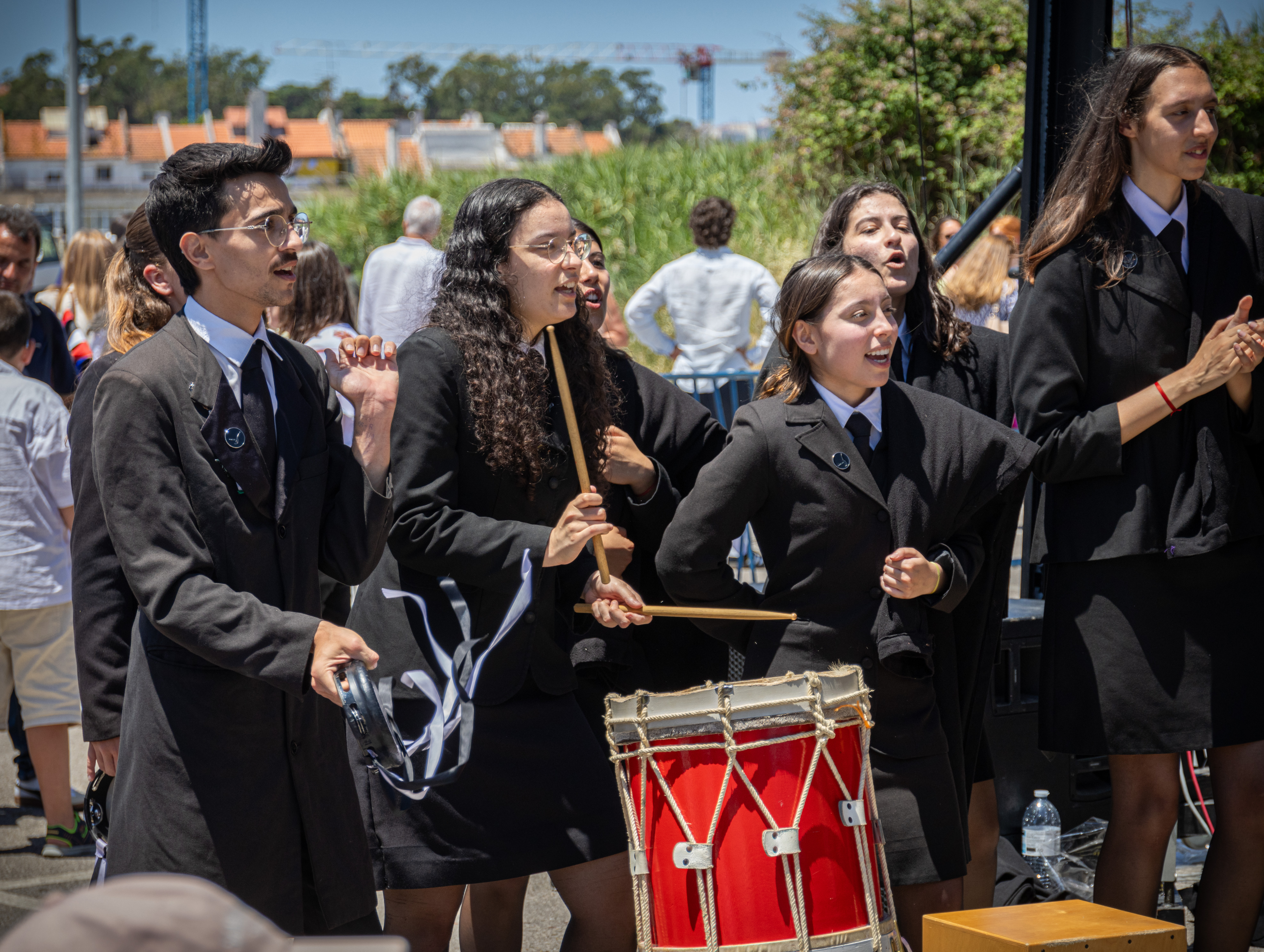 People playing various instruments