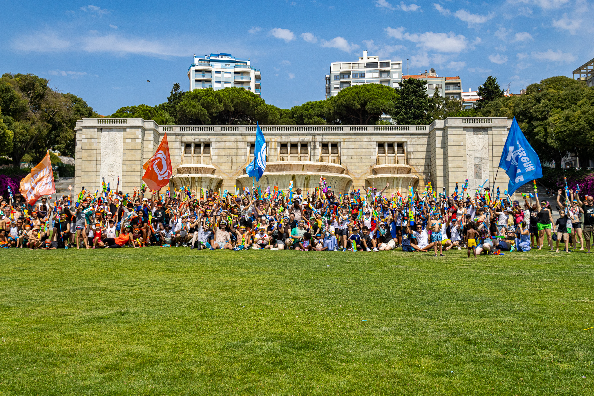Panoramic photo of the event participants